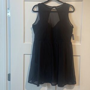 Torrid Black mesh swim dress Size 2 D/DD NWT perfect for a vacay, cruise, resort